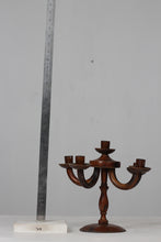 Load image into Gallery viewer, Brown wooden candle stand  12&quot; - GS Productions
