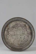 Load image into Gallery viewer, Dull Antique Silver Traditional Carved Tray 13&quot; x 13&quot; - GS Productions
