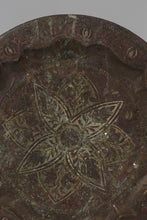 Load image into Gallery viewer, Dull Antique Traditional Fully Carved Copper Tray 9&quot; x 9&quot; - GS Productions

