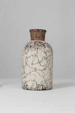 Load image into Gallery viewer, Brown &amp; white textured vase 10&quot; - GS Productions
