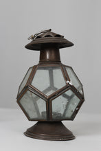 Load image into Gallery viewer, Antique Gold Metal Unique Candle Lantern 8&quot; x 10&quot; - GS Productions
