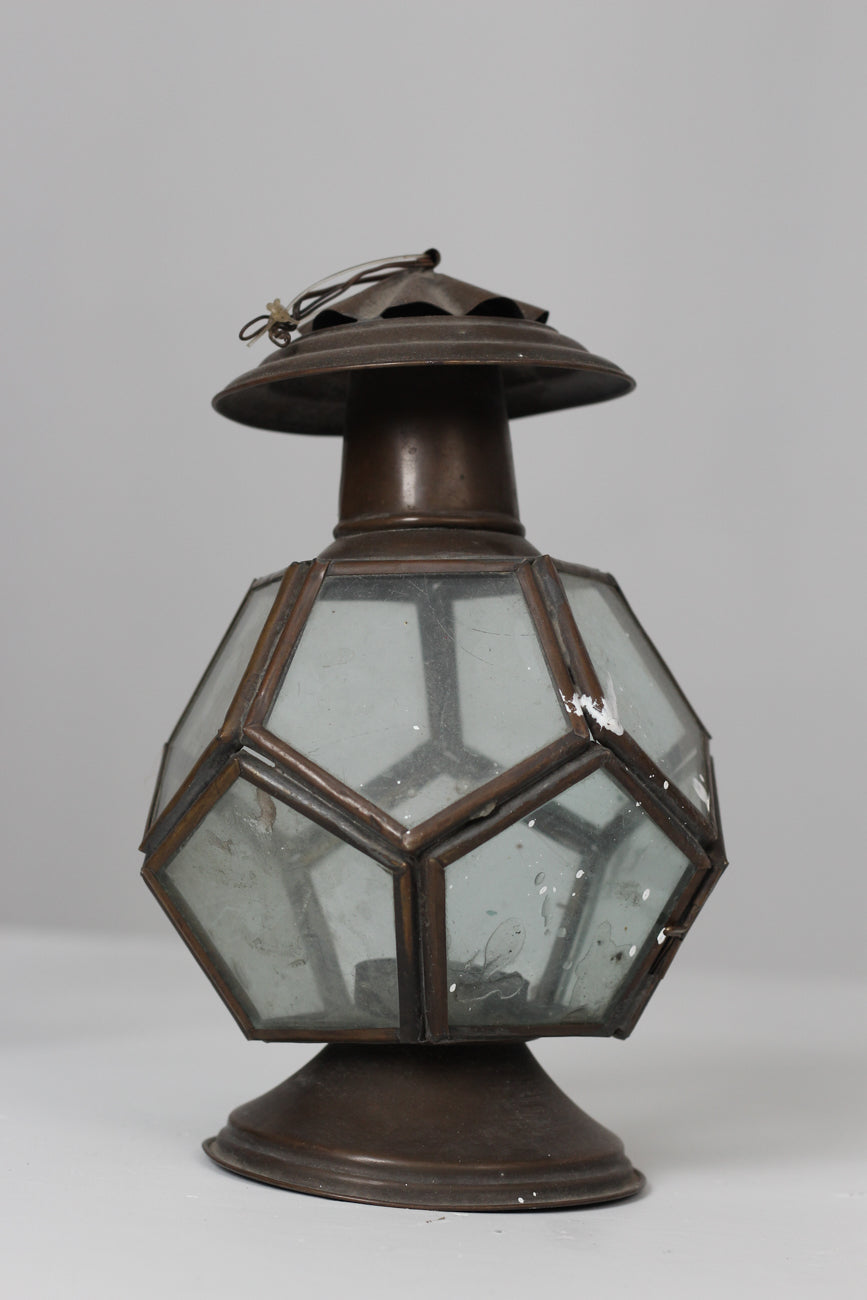 Antique Gold Metal Unique Candle Lantern 8