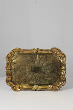 Load image into Gallery viewer, Golden traditional Decorative /serving metal Tray 14&quot; - GS Productions
