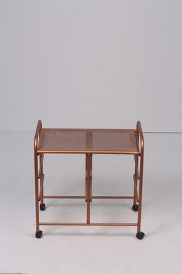 Golden metal trolly Table 2' x 2'ft - GS Productions