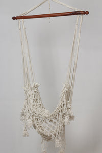 Off-white & Brown Unique Weaved Rope Swing - GS Productions