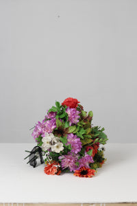 Purple & Red Artificial Decorative Plants - GS Productions