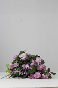 Purple & White Artificial Decorative Plants - GS Productions