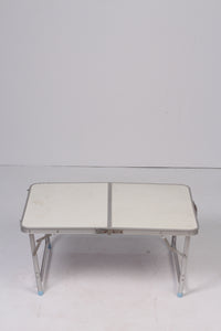 White & silver foldable working Table - GS Productions