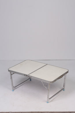 White & silver foldable working Table - GS Productions