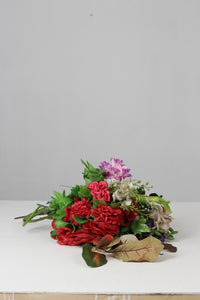 Purple & Red Artificial Decorative Plants - GS Productions