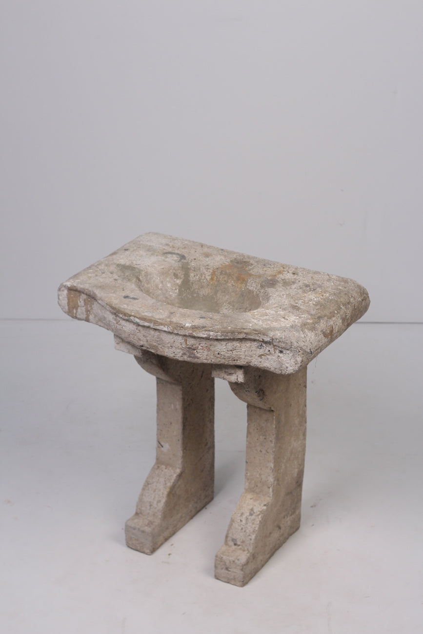 Old Limestone Wash bowl 2.5'x3'ft - GS Productions