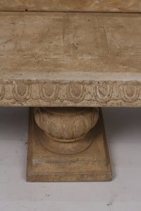 Classic Limestone Baroque Bench 6"x3" - GS Productions