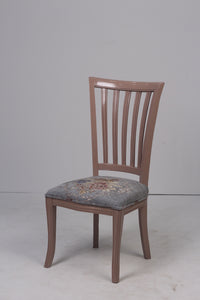 Dull pink & dull blue floral chair 2' x 3.5'ft - GS Productions