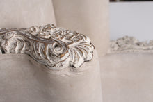 Load image into Gallery viewer, Weathered off-white baroque king sofa  3.5&#39;x 6.5&#39; - GS Productions
