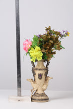Load image into Gallery viewer, Off white &amp; dull gold victorian vase  5&quot;x12&quot; - GS Productions
