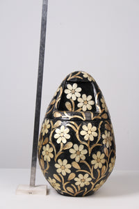 Black, gold & off white turkish artisan Piece 10"x27" - GS Productions