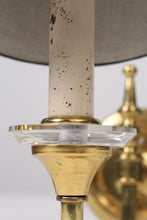 Load image into Gallery viewer, Black n antique gold wall light with shade 1&quot;x3&quot; - GS Productions
