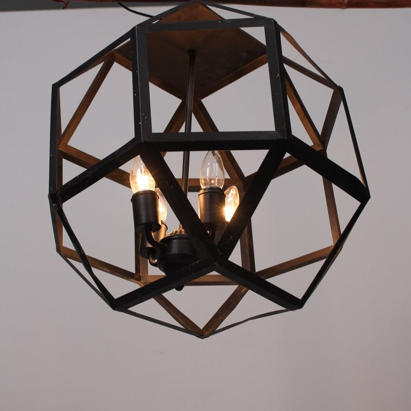 Black wrought iron contemporary chandelier  13