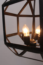 Load image into Gallery viewer, Black wrought iron contemporary chandelier  13&quot;x13&quot; - GS Productions
