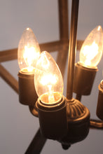 Load image into Gallery viewer, Black wrought iron contemporary chandelier  13&quot;x13&quot; - GS Productions
