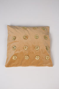 Brown Velvet Cushion 1.5' x 1.5'ft - GS Productions