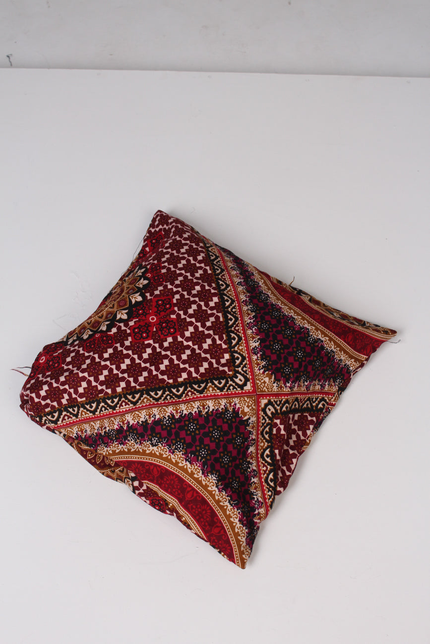 Red & Brown Cushion 1.5' x 1.5'ft - GS Productions