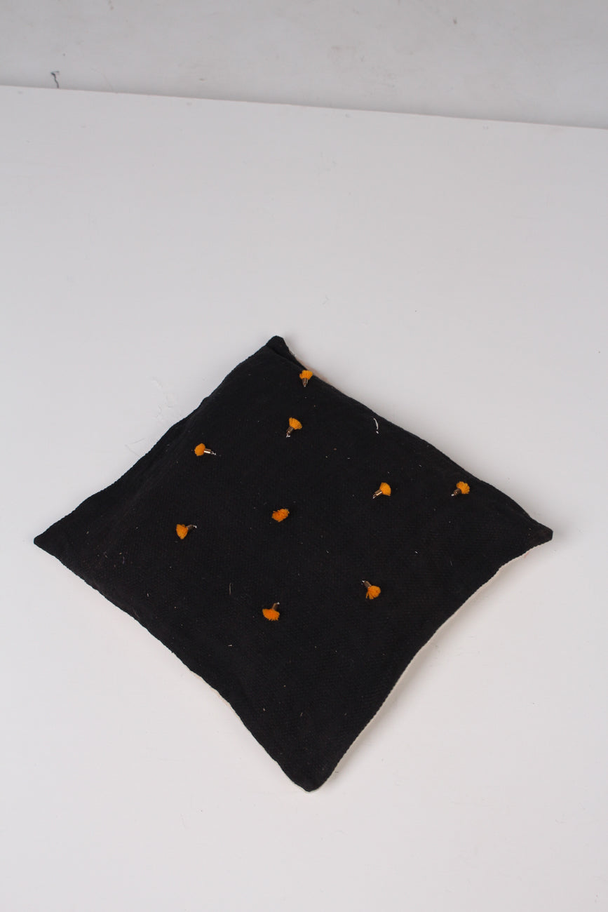 Black & Orange Cushion 1.5' x 1.5'ft - GS Productions