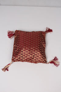 Red & Golden Cushion 2.5' x 2.5'ft - GS Productions