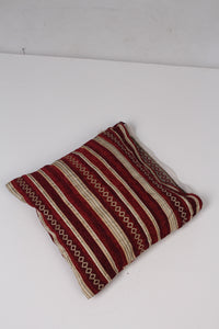 Red & Off-white Cushion 1.5' x 1.5'ft - GS Productions