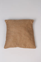 Load image into Gallery viewer, Brown  &amp; beige jute fabric Cushion 1.5&#39; x 1.5&#39;ft - GS Productions
