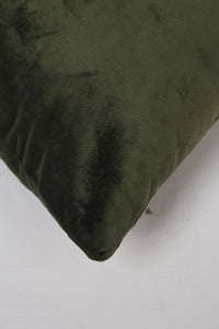 Green velvet plain Cushion 1.5' x 1.5'ft - GS Productions