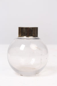 Set of 2 Silver & Glass Delicate Vase - GS Productions