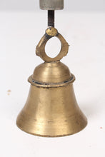 Load image into Gallery viewer, Brown Wooden &amp; Gold Metal Table Bell 3&quot; x 11&quot; - GS Productions
