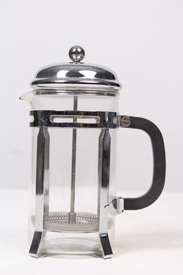Tea Pot With Strainer in Chrome & Glass 4