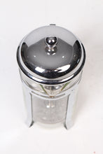 Load image into Gallery viewer, Tea Pot With Strainer in Chrome &amp; Glass 4&quot; x 8&quot; - GS Productions
