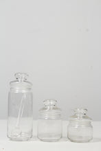 Load image into Gallery viewer, Set of 3 Transparent Glass Jars - GS Productions
