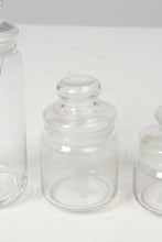 Load image into Gallery viewer, Set of 3 Transparent Glass Jars - GS Productions
