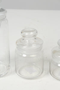 Set of 3 Transparent Glass Jars - GS Productions