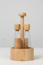Load image into Gallery viewer, Brown &amp; Transparent Spice shakers/ Bottles Set - GS Productions
