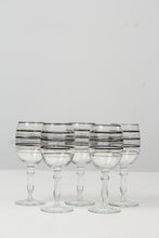 Load image into Gallery viewer, Set of 5 Transparent Gold &amp; Metallic Grey Glasses 2&quot; x 7&quot; - GS Productions

