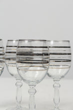 Load image into Gallery viewer, Set of 5 Transparent Gold &amp; Metallic Grey Glasses 2&quot; x 7&quot; - GS Productions

