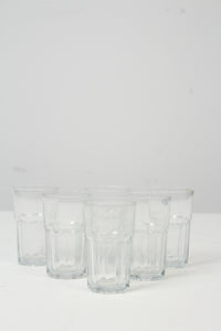 Set of 6 Transparent Glasses 3" x 5" - GS Productions