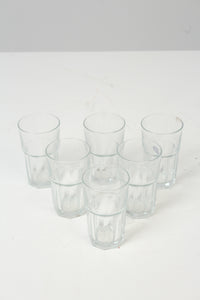 Set of 6 Transparent Glasses 3" x 5" - GS Productions