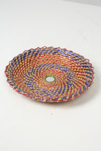 Load image into Gallery viewer, Blue &amp; orange Cane serving plate 10&quot; x 10&quot; - GS Productions
