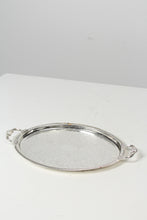 Load image into Gallery viewer, Silver Tray With Inlay Carving &amp; Handles 20&quot; x 12&quot; - GS Productions
