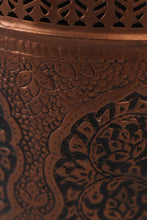Load image into Gallery viewer, Antique copper carved planter 14&quot;x 14&quot; - GS Productions
