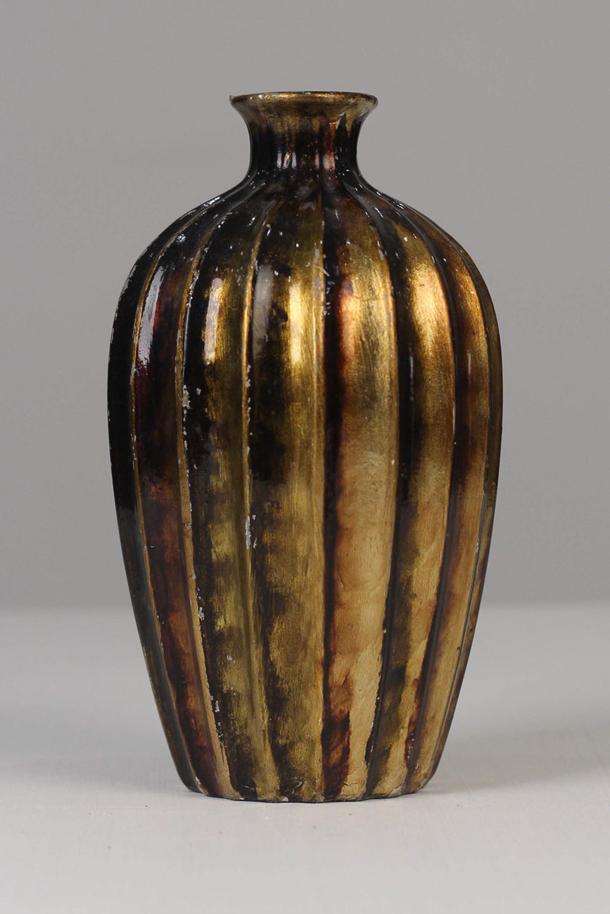 Antique Golden ceramic vase / Decoration piece 10