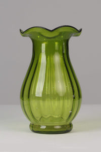 Green glass vase 13" - GS Productions