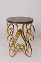 Load image into Gallery viewer, Black Marble &amp; Gold Metal Hall Table 1.5&#39; x 2.25&#39;ft - GS Productions
