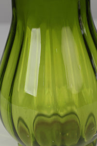 Green glass vase 13" - GS Productions